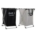 CESTA ROPA POLIESTER METAL 39X38X60