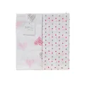 GASA ESTAMPADA ALGODON 700 2 UNIDADES DUFF ROSA